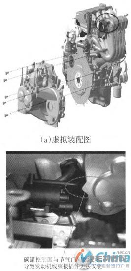 装配空间过小造成零件无法安装